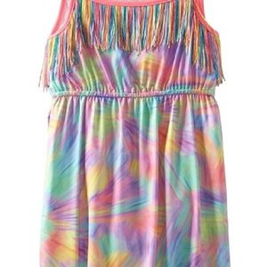 NWT Rare Editions Tie Dyed Fringe Dress sz. 2T
